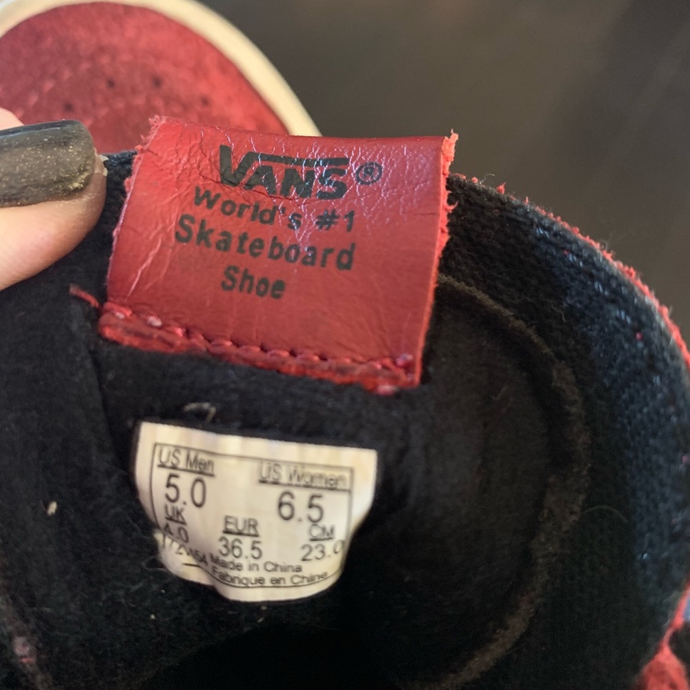 Vans Special Authentic Suede Red Skate High Sz 5M